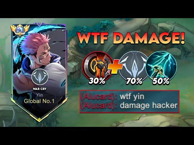 WHEN GLOBAL YIN ABUSE THIS MULTIPLE DAMAGE BUILD IN SOLO RANKED GAME! - Mobile Legends