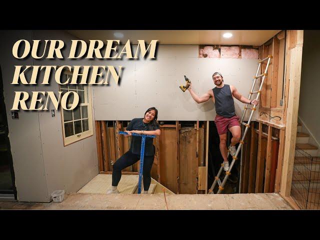 EP 4: Doing Drywall Right! | OUR DREAM KITCHEN RENOVATION