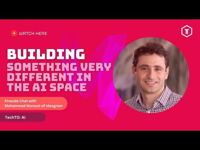 Building something very different and standing out in the AI space | Fireside chat