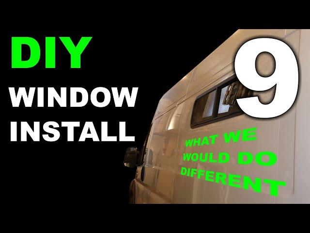 RAM PROMASTER VAN BUILD - DIY WINDOW  INSTALL