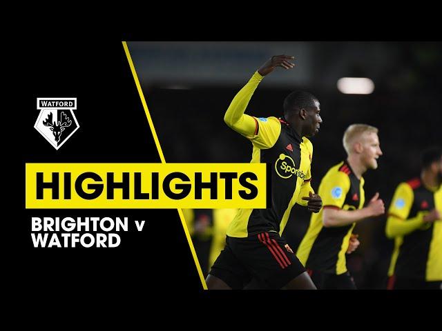 HIGHLIGHTS | BRIGHTON & HOVE ALBION 1-1 WATFORD