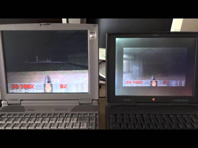 Active and passive matrix LCD comparison (TFT vs DSTN) - Doom