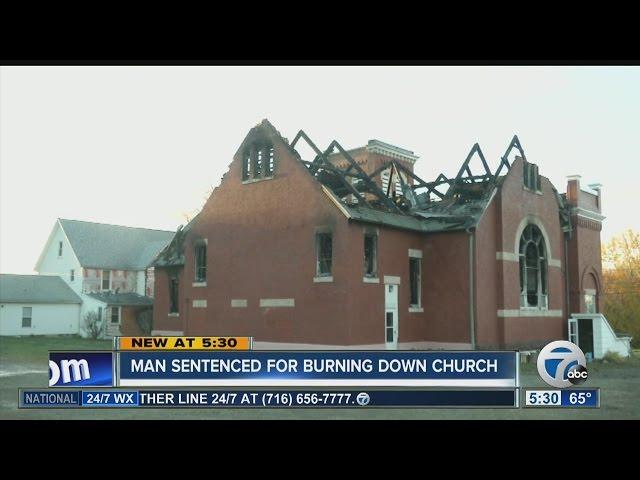 Man going to jail for burning landmark church