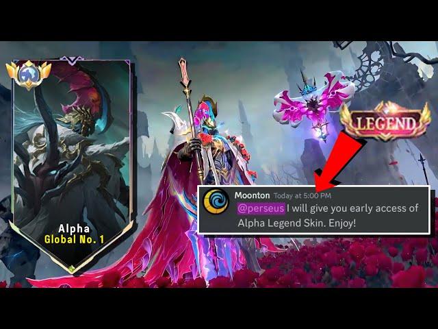 MOONTON THANK YOU FOR NEW ALPHA LEGEND SKIN "REVENANT OF ROSES" 2 FORMS? GAMEPLAY (early access )