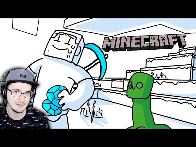 Весь MineCraft за 6 минут! ( АНИМАЦИЯ ) ► Товарищ Куяш | Реакция