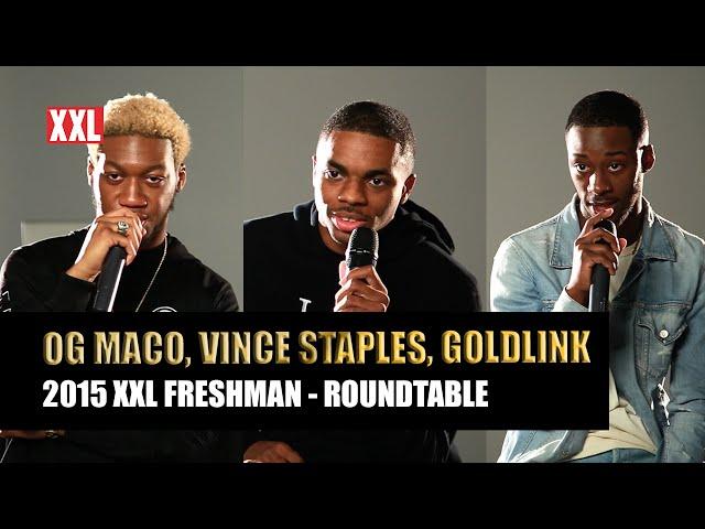 OG Maco, Vince Staples & GoldLink Interview - 2015 XXL Freshman