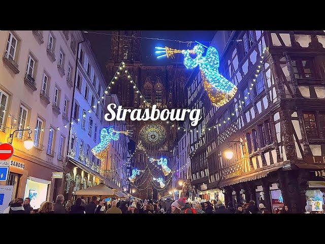 [4K]Strasbourg, France : Capital of ChristmasThe most beautiful Christmas Market in Europe 2022