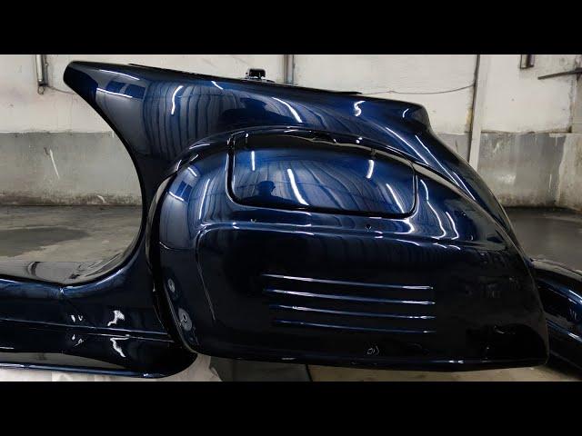 Repaint Vespa Mazda blue done !!!!!!!!!!!!!