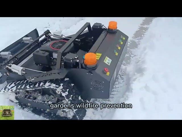 cordless crawler tank lawn mower made by Vigorun Tech, Vigorun RC tracked weed cutter