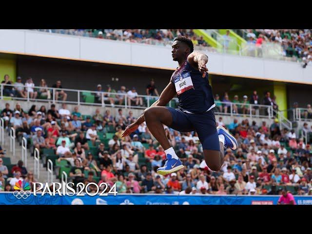 Salif Mane posts PERSONAL BEST in triple jump to qualify for Paris Olympics | NBC Sports