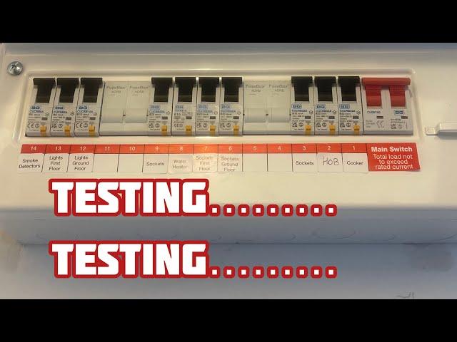 Electrical Test Procedure For A New Fuseboard - Electricians Life