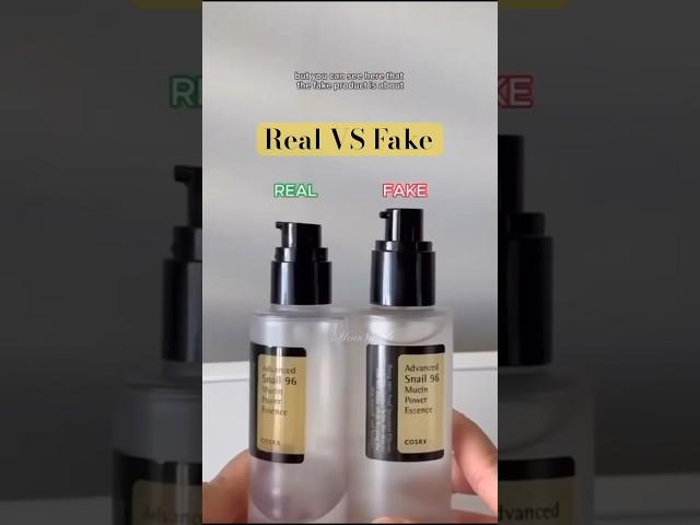 Real vs Fake Cosrx snail mucin #ytshorts #shorts #cosrx