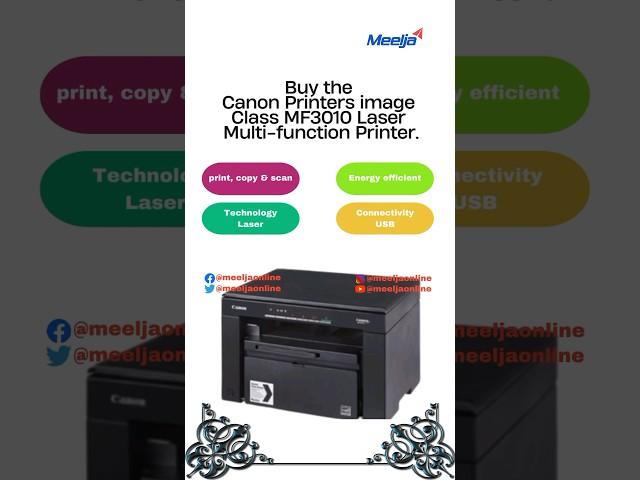 Canon Printers image Class MF3010 Laser Multi-function Printer at lowest price in Dubai