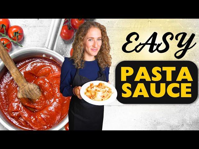 How to make PASTA SAUCE from scratch FAST (Mediterranean Diet Recipe)