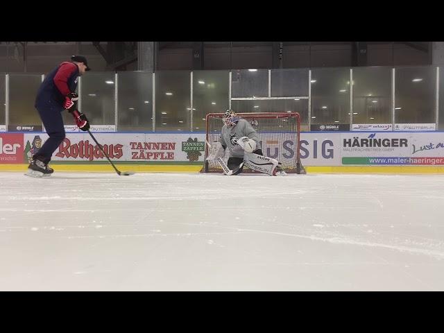 Simple adjustments in tight with post bump (Goalie Training Drill)