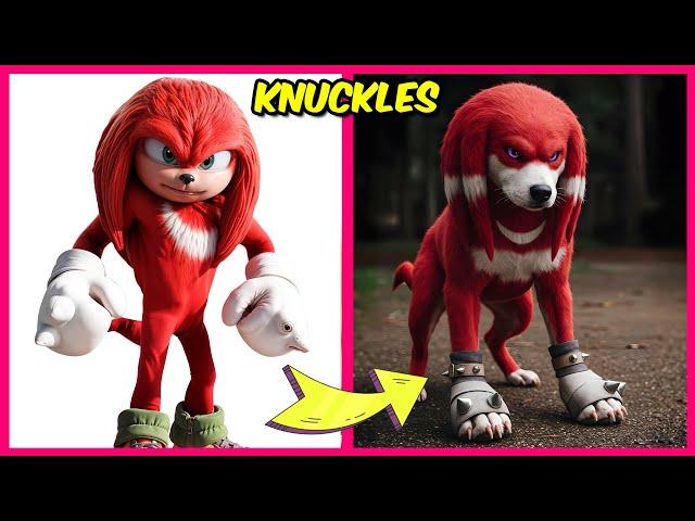 Sonic The Hedgehog 3 Characters as Dogs + Emoji Quiz + Their Favorites! I Shadow, Knuckles