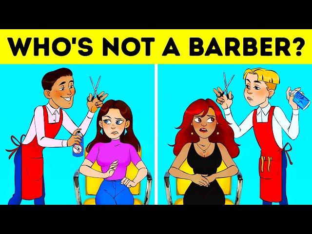 Riddles (thumbnail Who's not a barber?)