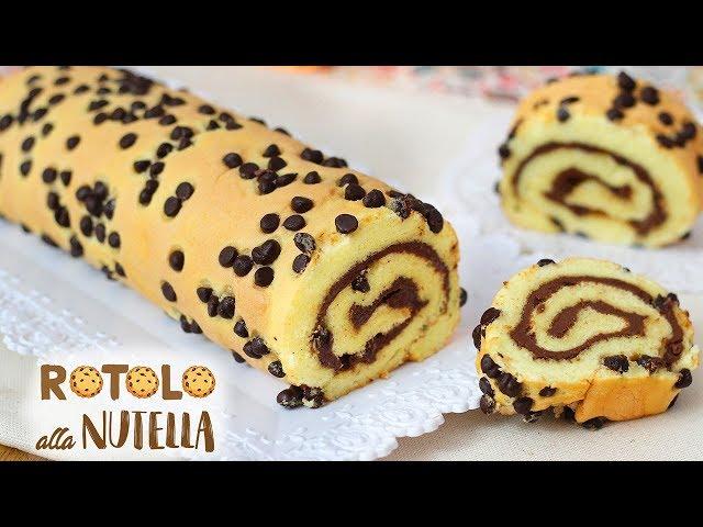 ROTOLO SOFFICE ALLA NUTELLA - Ricetta Facile - Nutella Roll