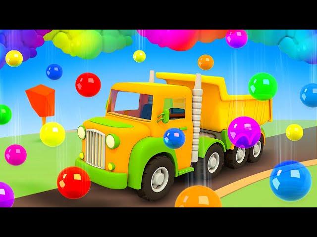 The dump truck needs help! Helper Cars on a mission. Car cartoons for kids & Street vehicles.