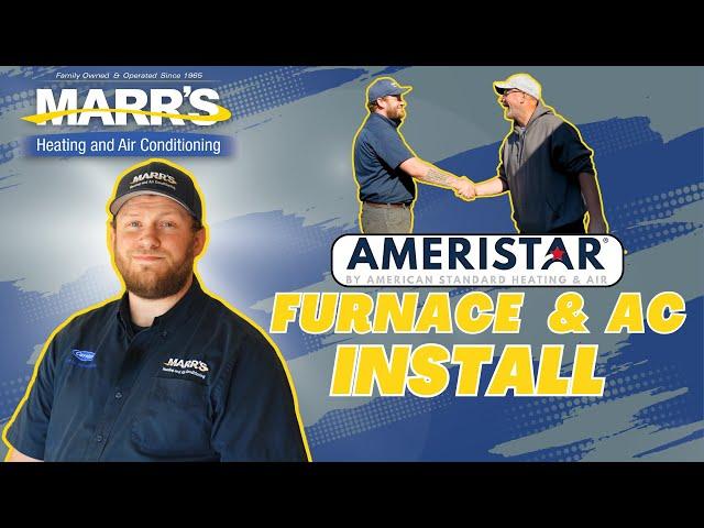 Ameristar High Efficiency Furnace / Air Conditioning Unit Install