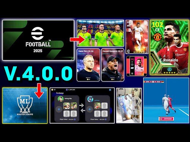 eFootball™ 2025 Is Here..!!  New Ambassadors Packs, Refree, Master League & Manager In eFootball