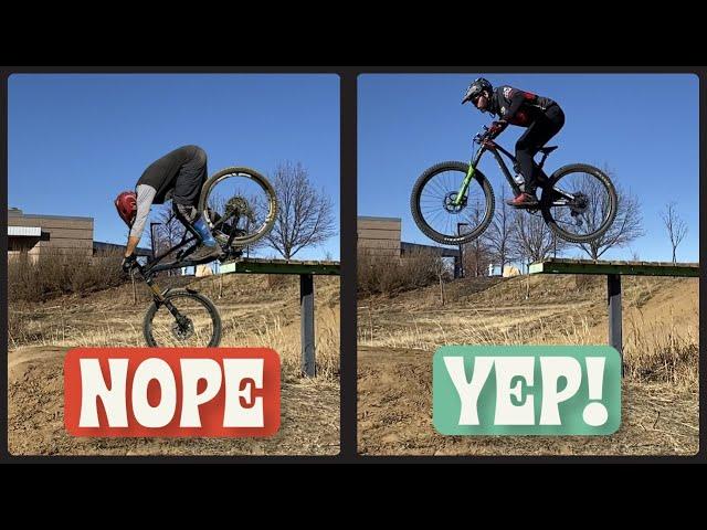 OVER 40 MOUNTAIN BIKE TIPS: DROP PHYSICS