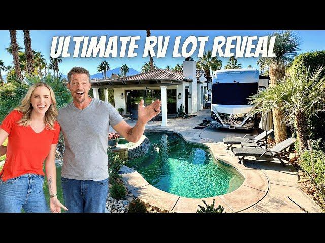 Inside our DREAM RV Lot! Full access TOUR | Luxury RV living