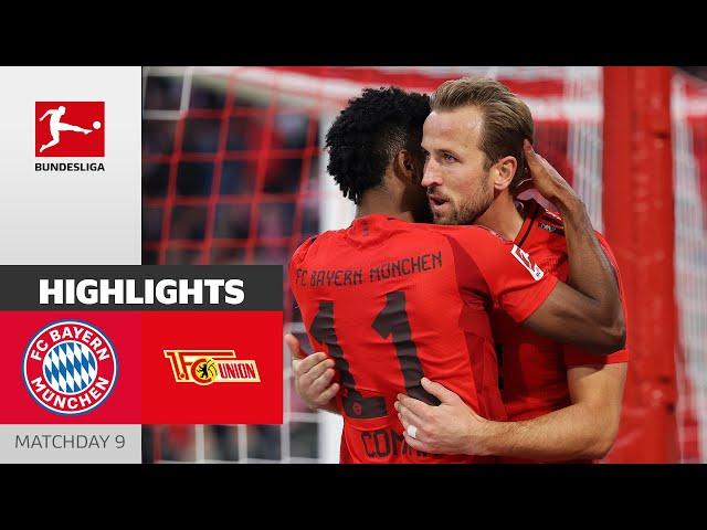 Kane can't stop scoring! | FC Bayern München - 1. FC Union Berlin | Highlights | MD 9 – Bundesliga