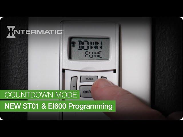 Countdown Mode: NEW ST01 & EI600 Programming