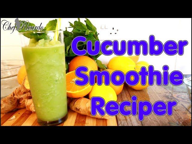 Cucumber Smoothie Recipe For Summer Very Nice One | Recipes By Chef Ricardo