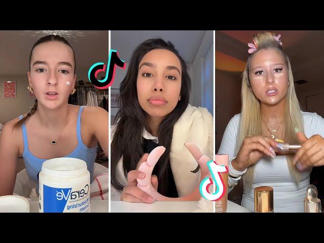 Makeup Tutorial Tiktok Compilation - GRWM  ( Get Ready With Me ) ️(Skincare, Makeup, Outfits) 1062