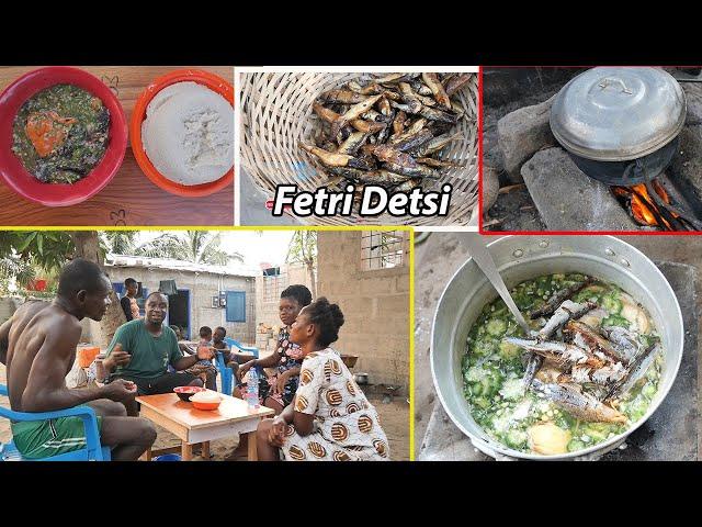 Ultimate voltarian local food FETRI DETSI !! How to prepare Delicious OKRO SOUP without oil