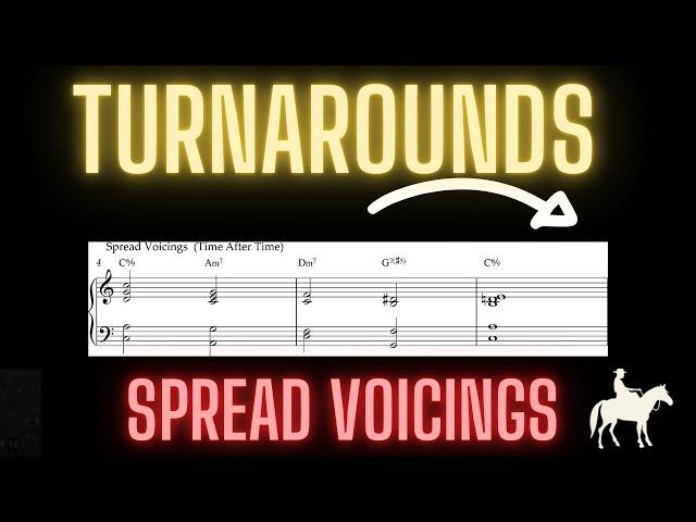 MASTER CLASS in Turnarounds- Chord progressions with best voice leading in spread voicings.