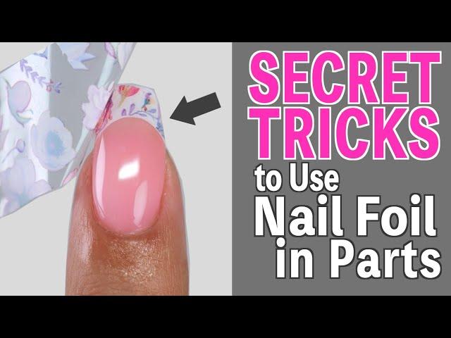 Secret Trick to Use Nail Foil in PartsNail Hacks【ASKA NAILS】