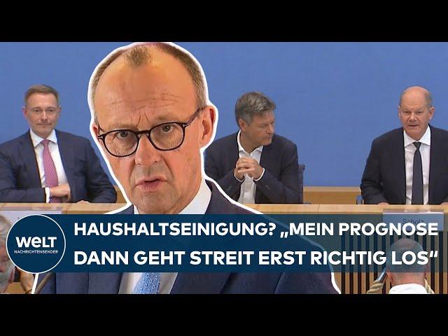 HAUSHALT 2025: Friedrich Merz mäkelt – "Großer Verlierer" der Ampel-Pläne ist Bundeswehr