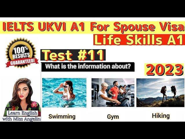 IELTS A1 Life Skills Listening || 2023|| New Practice Test 11 || IELTS A1 Life Skills Listening Q& A