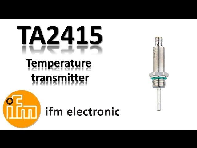 IFM Temperature Transmitter TA2415 / Sensors / Eltra Trade