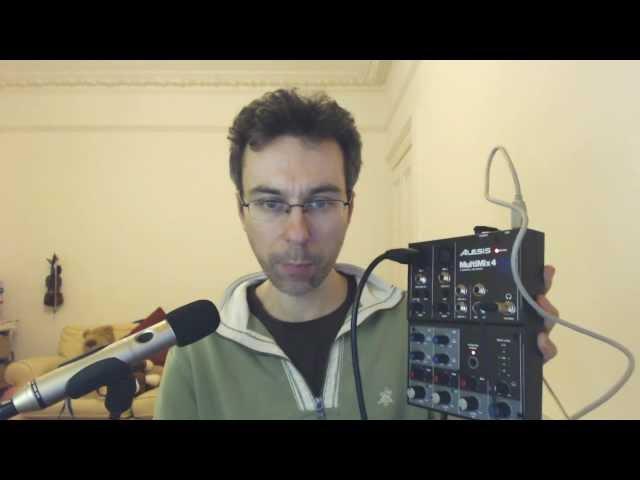 Alesis MultiMix 4 USB Sample Recording, Demo and Review