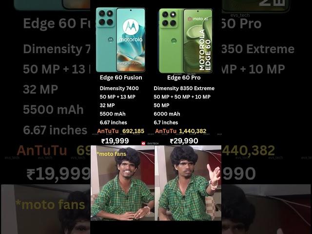 Moto Edge 60 Fusion vs Moto Edge 60 Pro  comparison #motoedge60pro #motoedge60fusion
