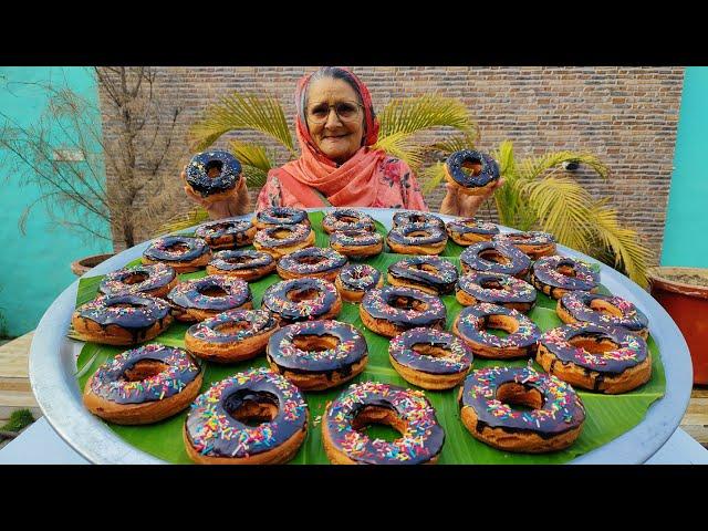 DONUT RECIPE | Village Style Donut Recipe | Homemade Doughnuts Recipe | Veg Village Food