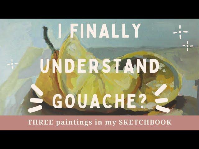 Understanding Gouache | Sketchbook Painting | still life, landscape AND portrait