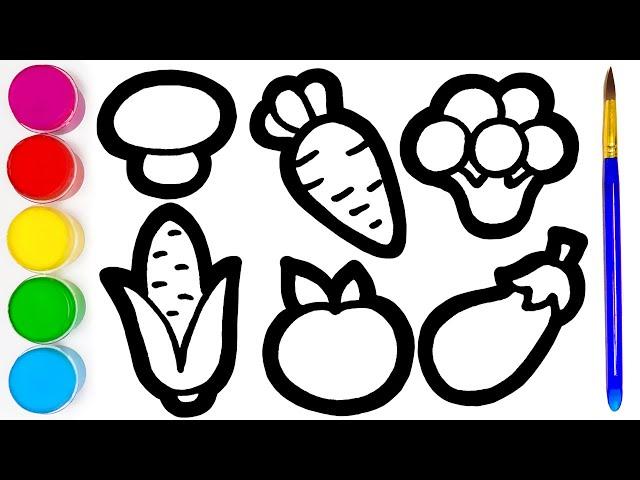 Как рисовать Овощи | How to draw Vegetables