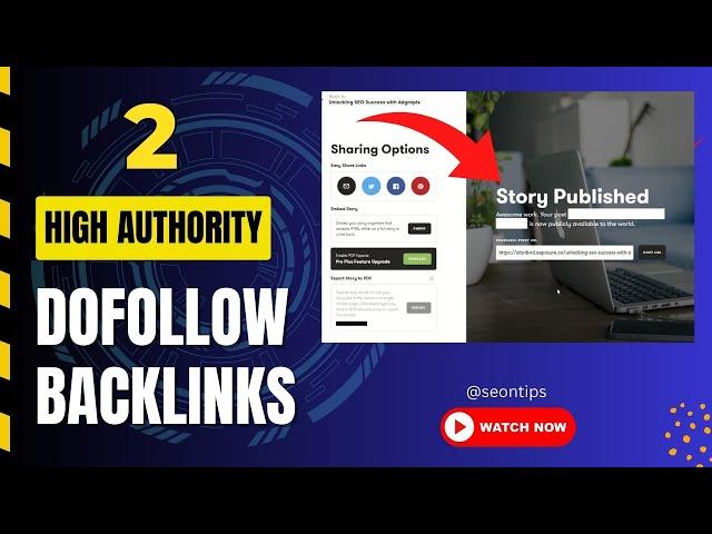 How to Rank Higher with 2 High Authority Dofollow Backlinks - Instant Approval