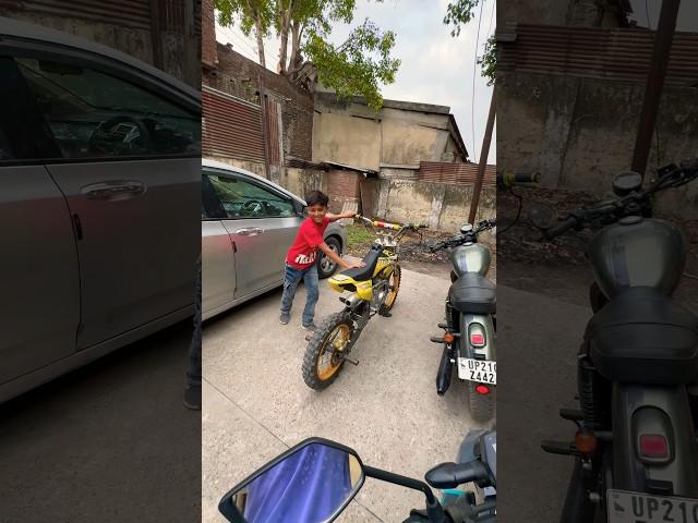 Kid Riding My 125cc Dirt Bike in India | #dirtbike #faizanalam #automobile