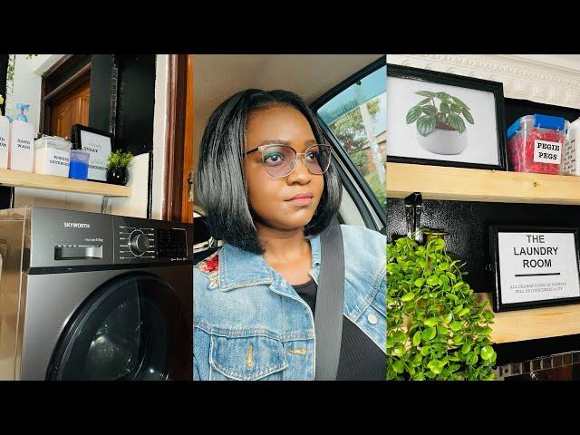 MY LAUNDRY AREA MAKEOVER & TOUR// UNBOXING & More//Ms WIT