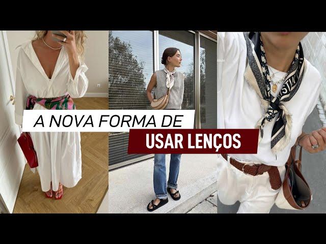 A Nova Maneira Fashionista de Usar Lenços! Atualize Seu Estilo - VIIHROCHA