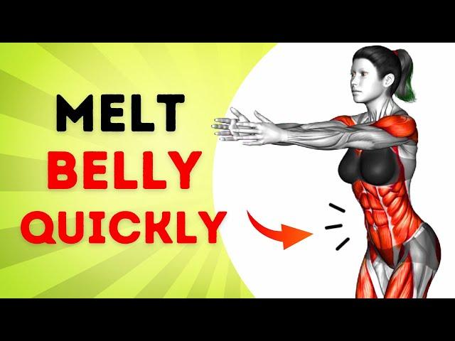 How to LOSE BELLY FAT in 7 days (Belly, waist & abs)  30 minute STANDING Workout | 100% GUARANTEED