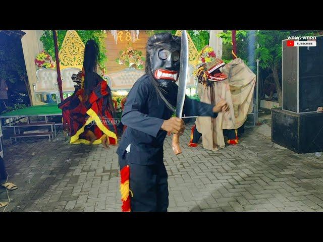 BIKIN MERINDING !! Barongan Ganas di Gorok Joko Lodro Barongan Woro - WONG WORO