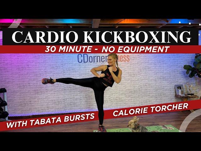 30 MIN CARDIO KICKBOXING  High-Energy Tabata Workout