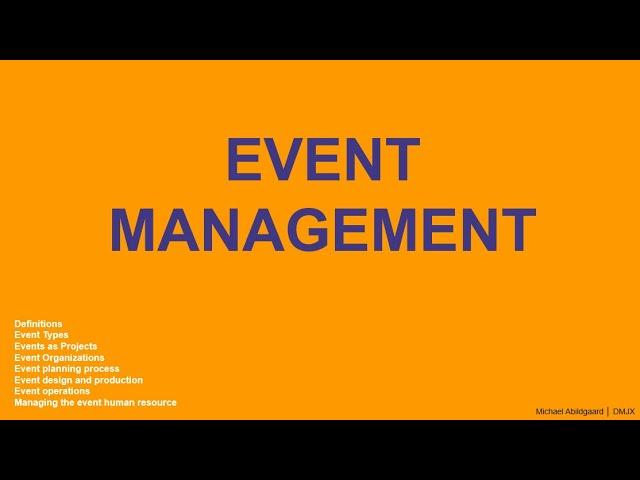 Event Management